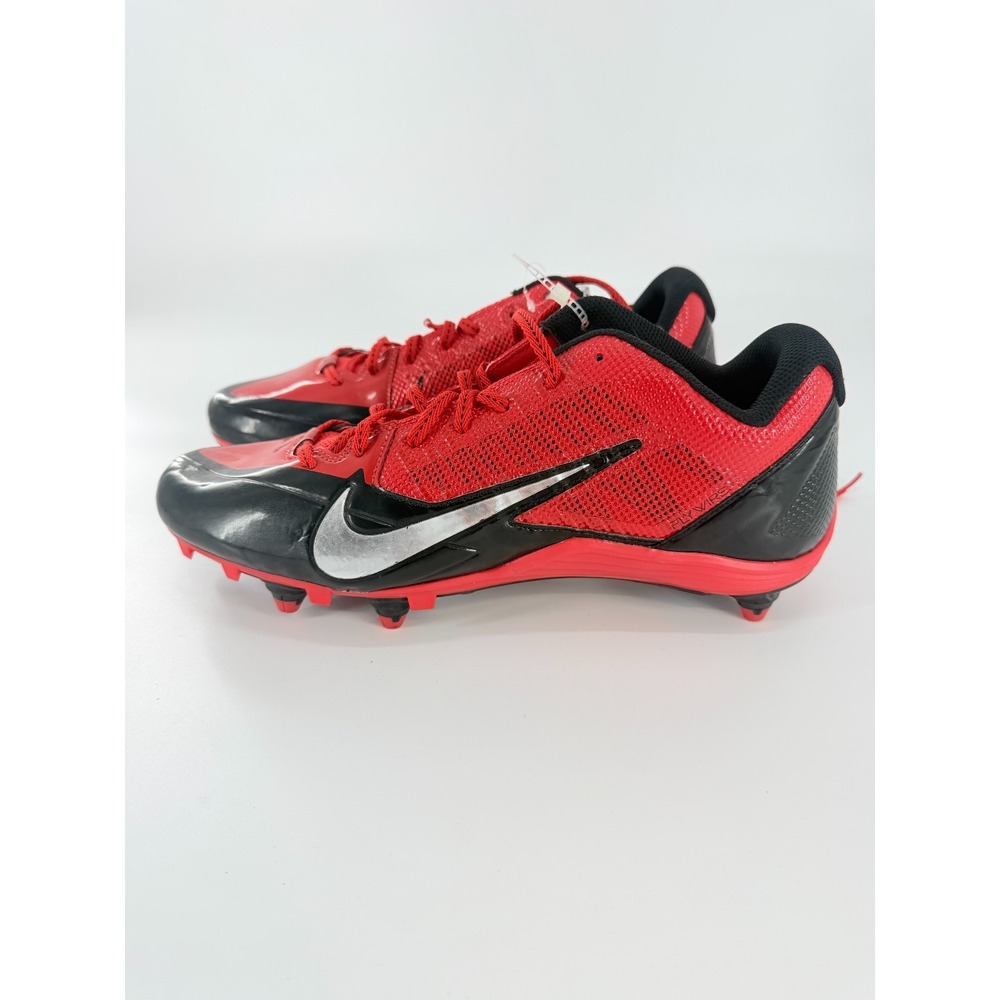 Nike Alpha Pro Football Cleats Red Black Men's Size 13.5 599008-006 New